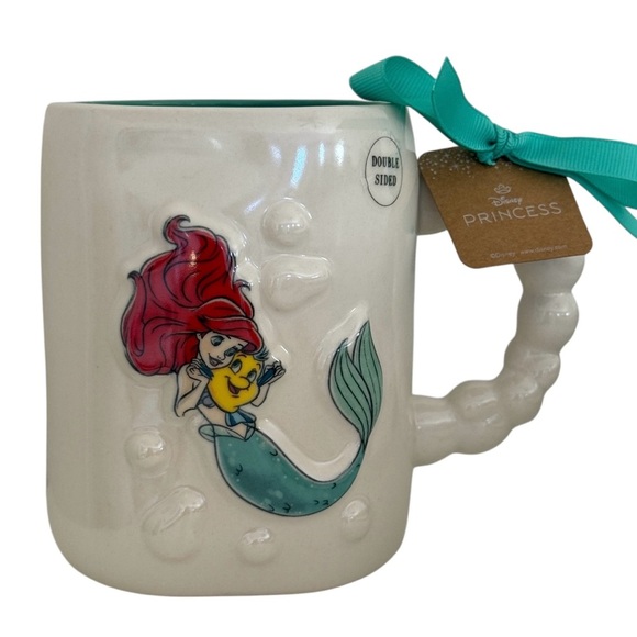 Rae Dunn Other - Rae Dunn Disney Ariel Flippin’ Your Fins Double Sided Mug With Bubble Handle
